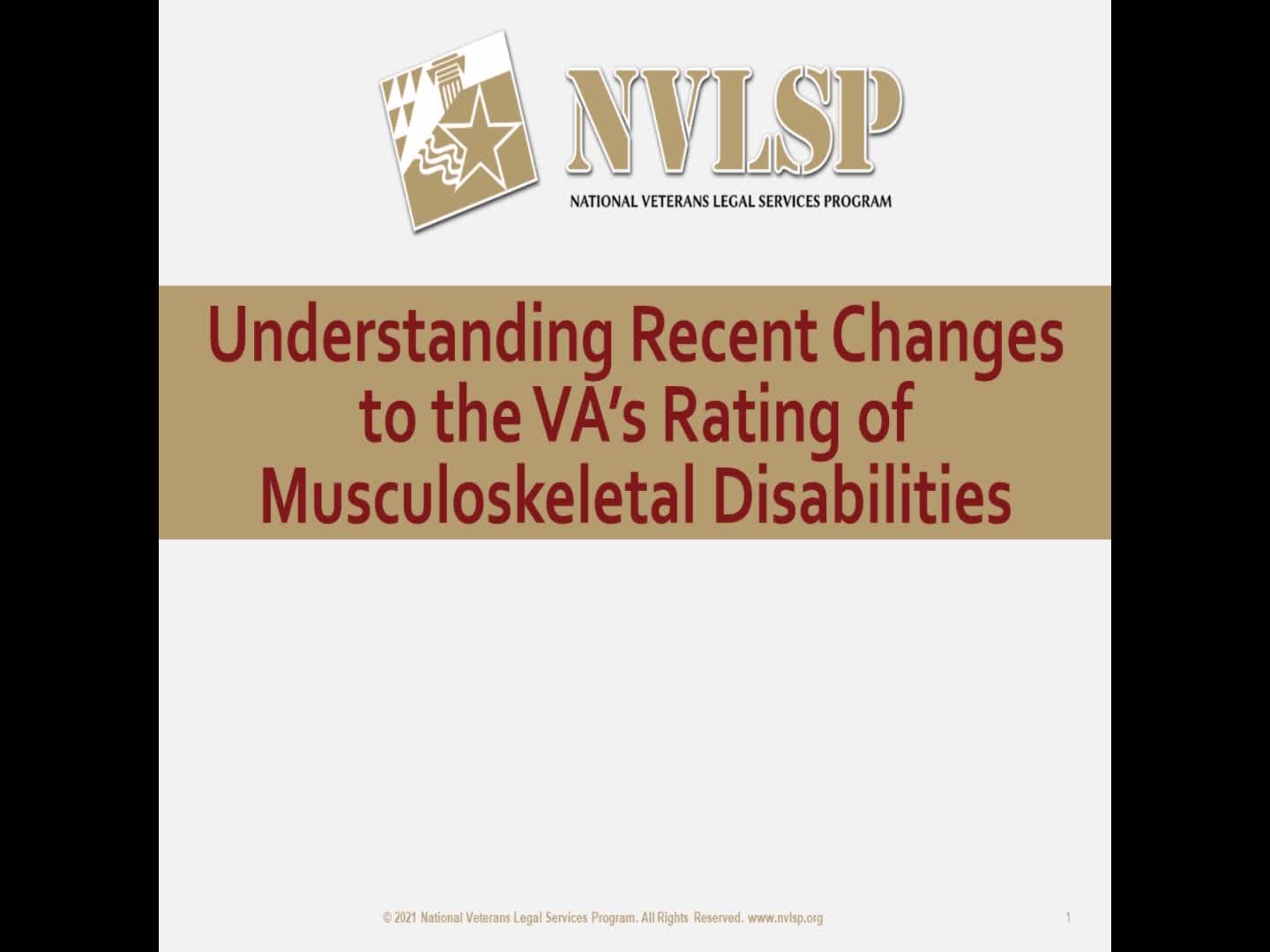 Understanding Recent Changes to the VA’s Rating of Musculoskeletal Disabilities (VSO) Products