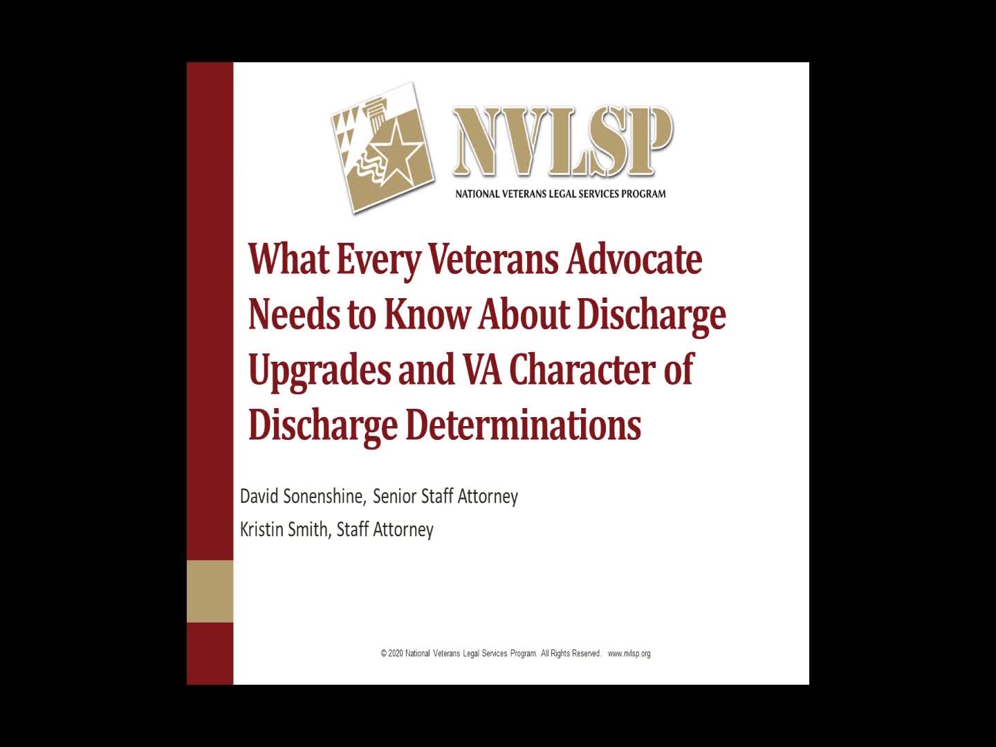 What Every Veterans Advocate Needs To Know About Discharge Upgrades And ...